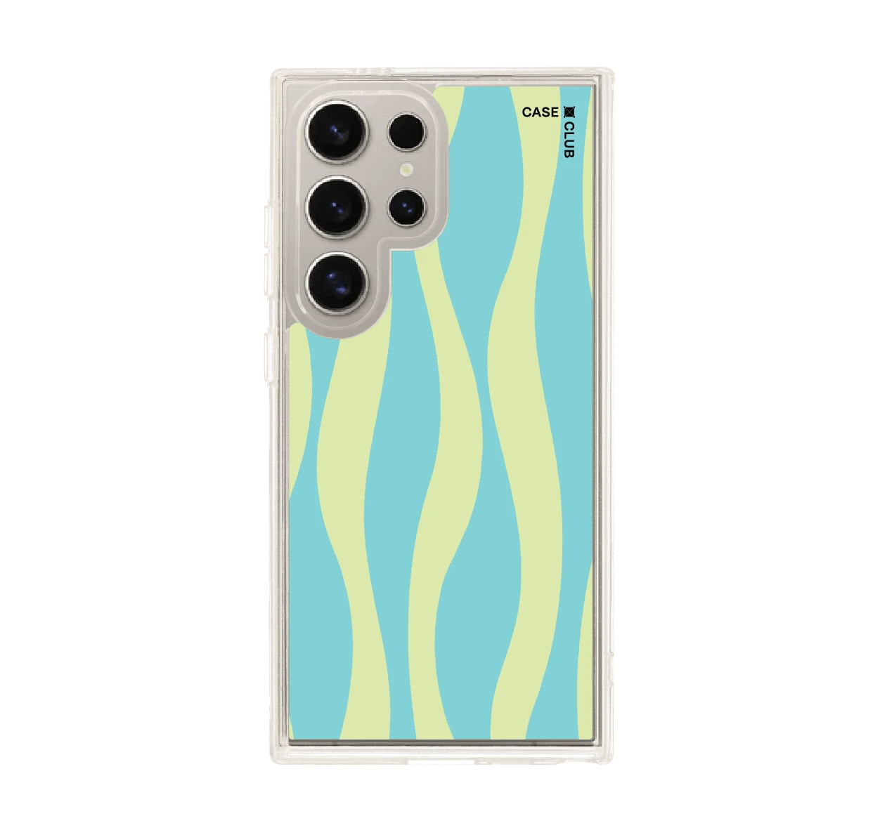 เคสใส samsung s24 ultra magsafe ลายคลื่นมิ้นต์บลู
